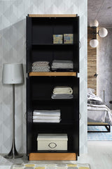 Hodedah 4-Door 4-Shelves, 5-Compartments Kitchen Pantry Hodedah