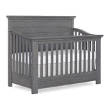 Evolur Waverly 5-in-1 Full Panel Convertible Crib in Rustic Grey, Greenguard Gold Certified , 58.75x31.25x46.5 Inch (Pack of 1) Evolur