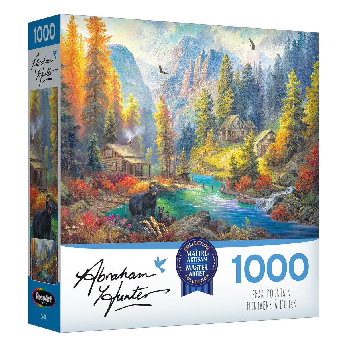 RoseArt - Abraham Hunter - Bear Mountain - 1000 Piece Jigsaw Puzzle for Adults RoseArt