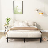 DiaOutro 9 Inch King Bed Frame Heavy Duty Low Profile Metal Platform No Box Spring Needed Mattress Foundation, Easy to Assembly, Noise Free, Black DiaOutro
