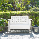 Crosley Furniture Bates Loveseat Glider - White Crosley Furniture