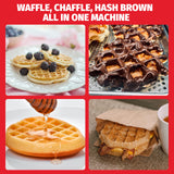 SugarWhisk Double Mini Waffle Maker Machine, Chaffle Maker, Waflera Electrica, Small Waffle Iron for Waffles, Keto Chaffles, Hash Browns, Cookies, 4 Inch SugarWhisk
