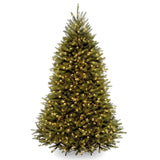 National Tree Company Pre-Lit Artificial Full Christmas Tree, Green, Dunhill Fir, White Lights, Includes Stand, 6 Feet National Tree Company