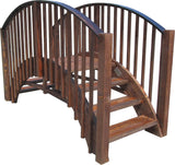 SamsGazebos Imperial Japanese Wood Garden Bridge 8 ft SamsGazebos