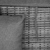 Outsunny 4-Piece Outdoor Rattan Furniture Set, Round Convertible Patio Daybed or Sunbed, Sectional Sofa with Canopy, Pillows, Cushions, Footrest, Table, PE Plastic Wicker, Gray Outsunny