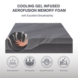 Dyonery 14 inch Full Mattress Memory Foam Mattress in a Box, CertiPUR-US Certified, Fiberglass Free, Cooling Gel Double Mattress, Made in USA, 75" × 54" × 14", Medium Dyonery