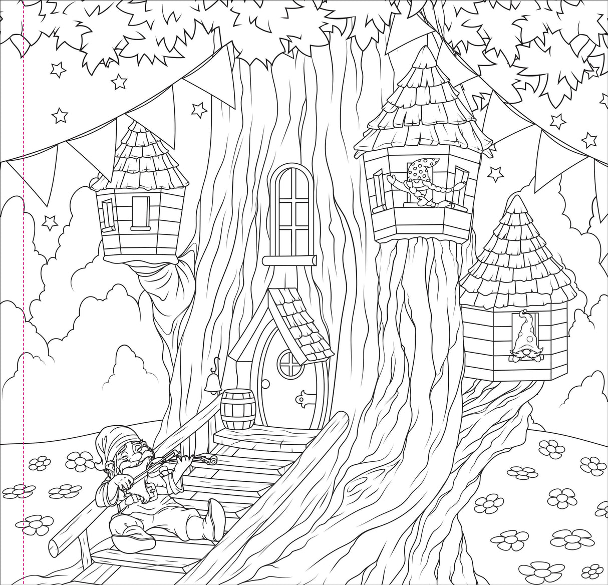 Enchanted Kingdom Adult Coloring Book (31 one-sided designs on thick paper) (Artist's Coloring Books) PETER PAUPER PRESS