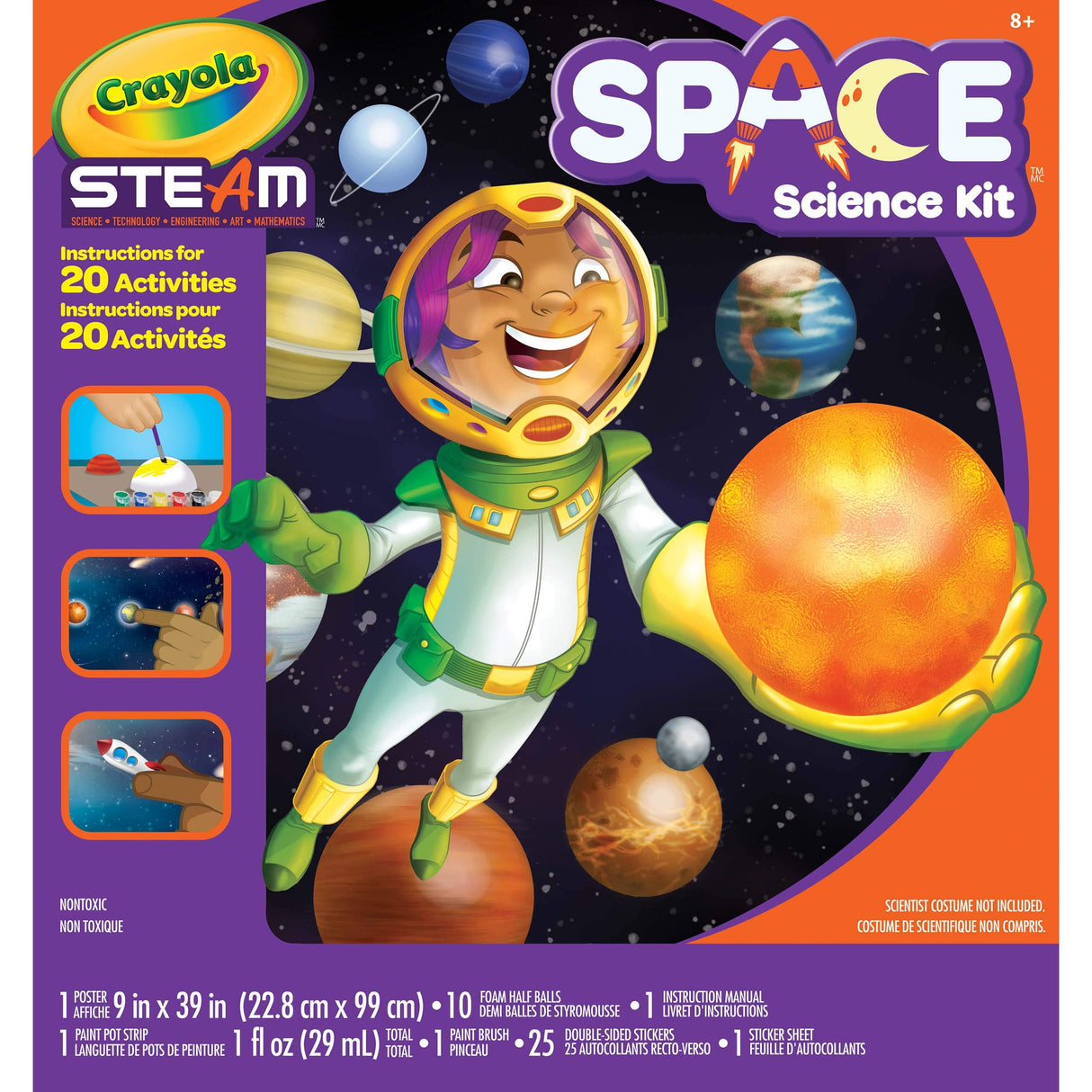 Crayola Solar System Science Kit, Educational Toy, Gift for Kids, Ages 7, 8, 9, 10 Crayola