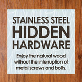 AquaTeak Patented 24" Sumba Teak Shower Bench with Shelf AquaTeak