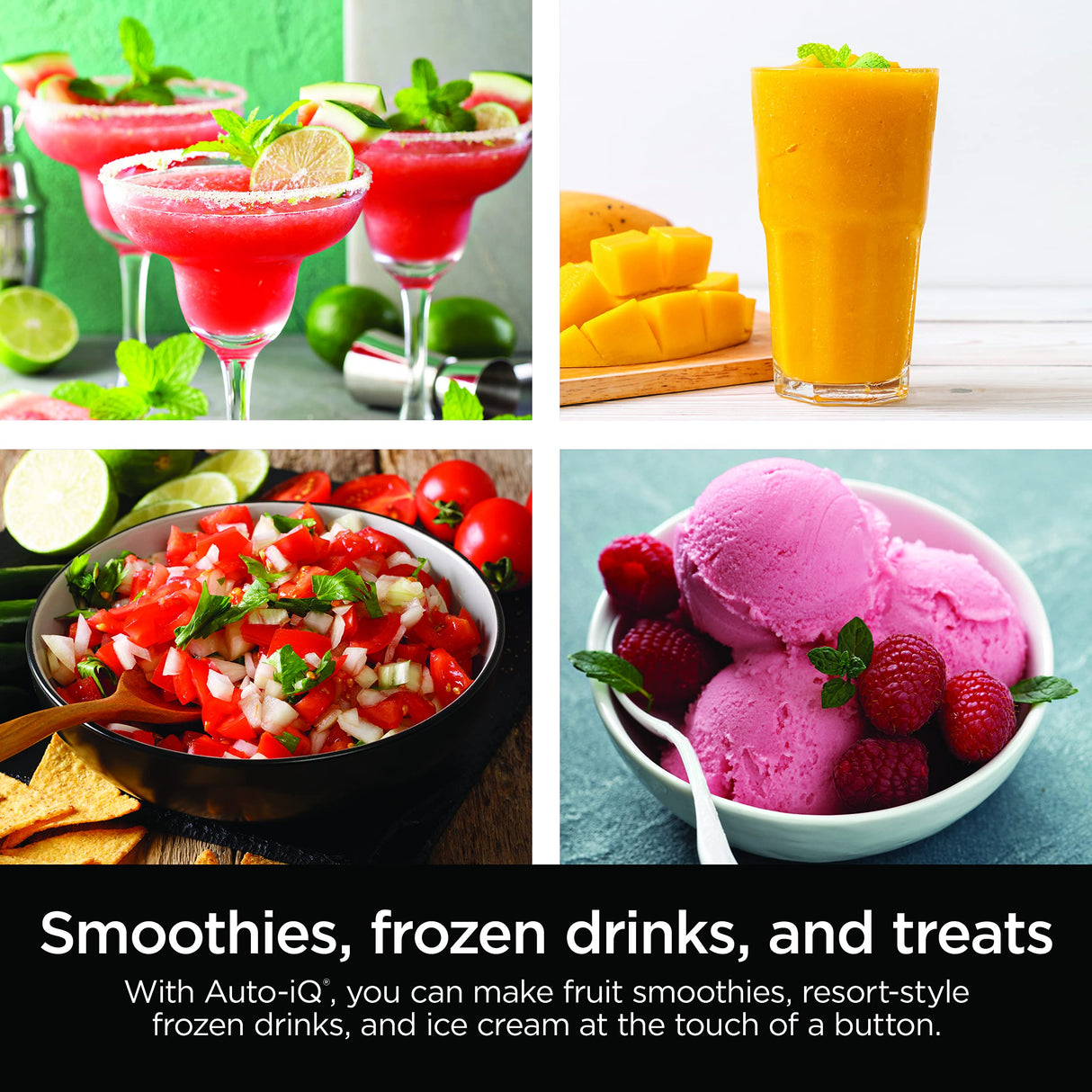 Ninja BN701 Professional Plus Blender, 1400 Peak Watts, 3 Functions for Smoothies, Frozen Drinks & Ice Cream with Auto IQ, 72-oz.* Total Crushing Pitcher & Lid, Dark Grey Ninja