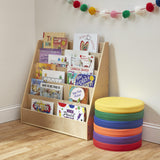 ECR4Kids Streamline Single-Sided Book Display with Storage, Classroom Bookshelf, Natural ECR4Kids