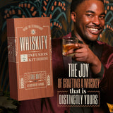 DIY Whiskey Gifts for Men - Whiskey Making Kit Complete with Botanicals, Wood Chips & Whiskey Decanter Set for Men - Bourbon Gifts for Men Who Have Everything with Whiskey Infusion Kit by Whiskify Whiskify