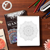 Mandala Coloring Book for Adults - 9" x 12" Coloring Book Spiral Bound, 50 Hand Drawn Mandalas Patterns for Relaxation & Stress Relief, Mindfulness Gifts Appointime