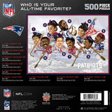 MasterPieces 500 Piece Sports Jigsaw Puzzle for Adults - NFL New England Patriots All-Time Greats - 15x21" Masterpieces