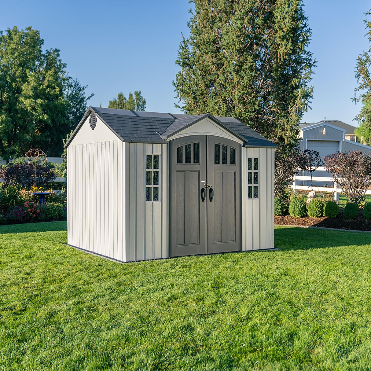 Lifetime Outdoor Storage Shed, 10 x 8 Foot, Gray Lifetime