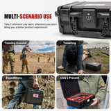 Kinghardcase TSA Combination Lockable Gun Case for Smith & Wesson, Water & Shock Proof Pistol Case Hard Shell Case for S&W M&P 9 M2.0, Smith & Wesson M&P 9 Shield EZ/Shield Plus, M&P 9 M2.0 5" Kinghardcase