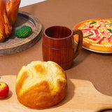 2 Pieces 17 oz Wooden Beer Mugs Wood Drinking Cup Wood Beer Stein Tankard Mug Tea Cup Barrel Mug Craft Tankard Wooden Drinkware with Handle for Tea Water Milk Men Women Coffee Travel Outdoor Suclain