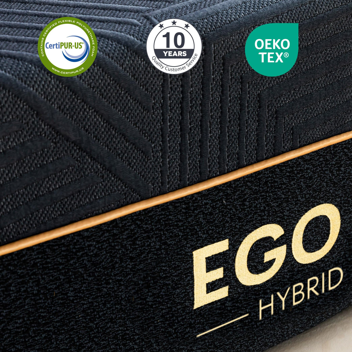 Dyonery California King 14 Inch Hybrid Memory Foam Mattress, Cooling Fabric Cover, Made in USA, CertiPUR-US Certified, Copper-Gel AeroFusion Memory Foam, Individually Pocketed Springs, 72”x84” Dyonery