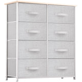 YITAHOME 8 Drawers Dresser - Fabric Storage Tower, Organizer Unit for Room, Living Room & Closets - Sturdy Steel Frame, Easy Pull Fabric Bins & YITAHOME