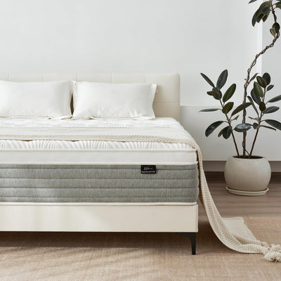 Full Size Mattress, 12 Inch Full Size Mattress for Medium Firm, Individual Pocketed Springs for Pressure Relief & Low Motion Transfer, CertiPUR-US Certified