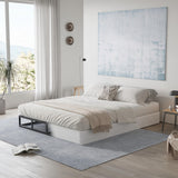 HUEIIS King Box Spring 5 Inch Low Profile Strong Metal Frame Mattress Foundation, Quiet Noise-Free,Easy Assembly, 3000lbs Max Weight Capacity HUEIIS