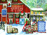 SUNSOUT INC - Holiday Quilts - 1000 pc Jigsaw Puzzle by Artist: Tom Wood - Finished Size 20" x 27" Christmas - MPN# 28735 SunsOut