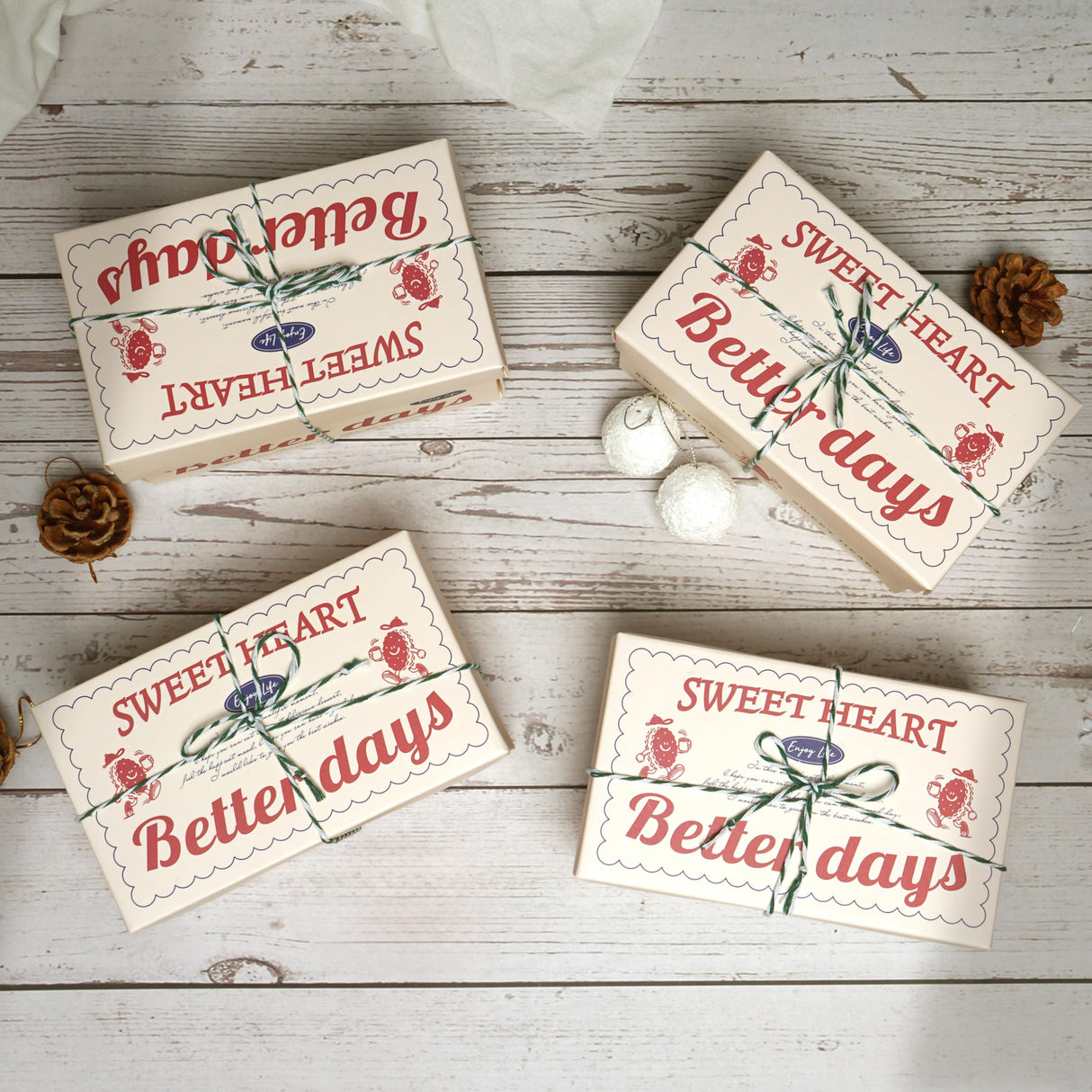 Cotton Twine String, 328 Feet Green & White - Christmas Twine for Gift Wrapping, Crafts, Baking, Butchers, Holiday Decorations, DIY, Kitchen & Gardening HAMUIERS