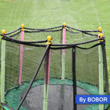 Bobor Trampoline Sprinkler for Kids, Outdoor Backyard Water Park Fun Summer Outdoor Water Sprinkler Toys for Boys Girls (Black, 39ft) BOBOR