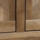 Sauder Adept Storage Pantry Cabinet, L: 38.94" x W: 16.77" x H: 70.98", Craftsman Oak finish Sauder