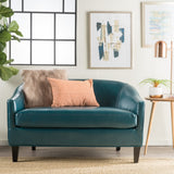 Christopher Knight Home Justine Leather Loveseat, Teal Christopher Knight Home