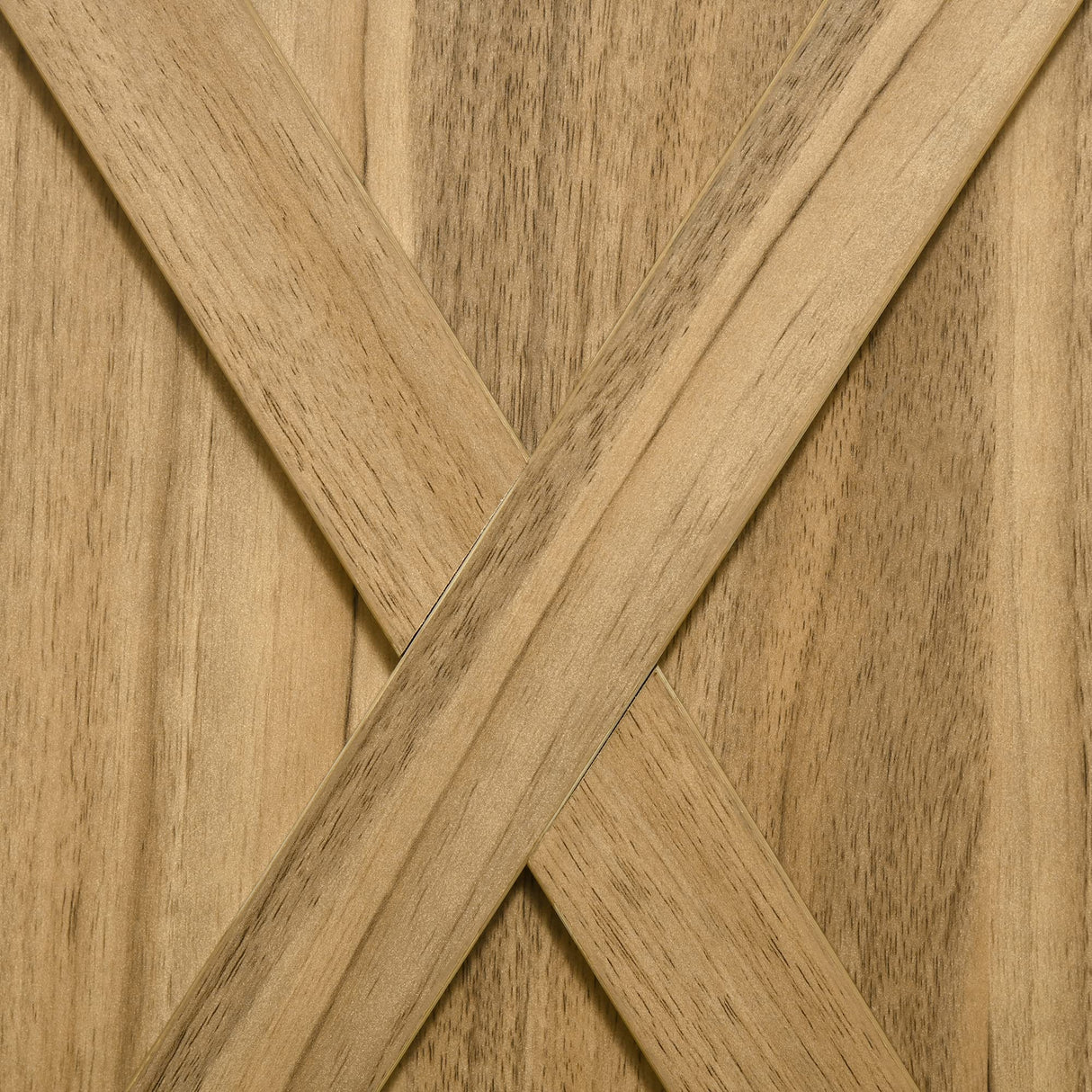 HOMCOM Farmhouse Sideboard Buffet Cabinet, Barn Door Coffee Bar Cabinet with Drawer and Adjustable Shelf, Kitchen Cabinet for Living Room, Entryway, Natural Wood Effect HOMCOM