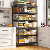 REIBII 6 Tier Shelf Metal Shelving 70"H Storage Shelves Sturdy Wire Rack Shelf Units Adjustable Detachable Storage Shelving Unit for Kitchen Laundry Pantry Garage Commercial 71"H x 21.65"W x 11.8"D REIBII