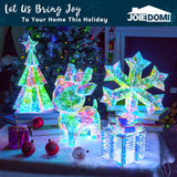 Joiedomi 15 in Prismatic Iridescent Christmas Tree Light Decorations, Prismatic Christmas Decor, 100 LED Cool White Lights for Indoor Holiday Décor, Christmas Eve Night Décor Joiedomi