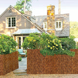 MOOKNAT Reed Bamboo Screen Fencing,4FT X 16.4FT Natural Reed Fencing Reed Screen for Balcony Reed Fence Bamboo Reed Fence 4 Feet High for Outdoor Backyard Patio(Brown) MOOKNAT