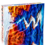 Bgraamiens Puzzle-The Blue Canyon-3D Visual 1000 Pieces Puzzle Autostereoscopy Puzzle Hard Challenge Puzzle for Adult for Adults and Kids(The Blue Canyon) Bgraamiens