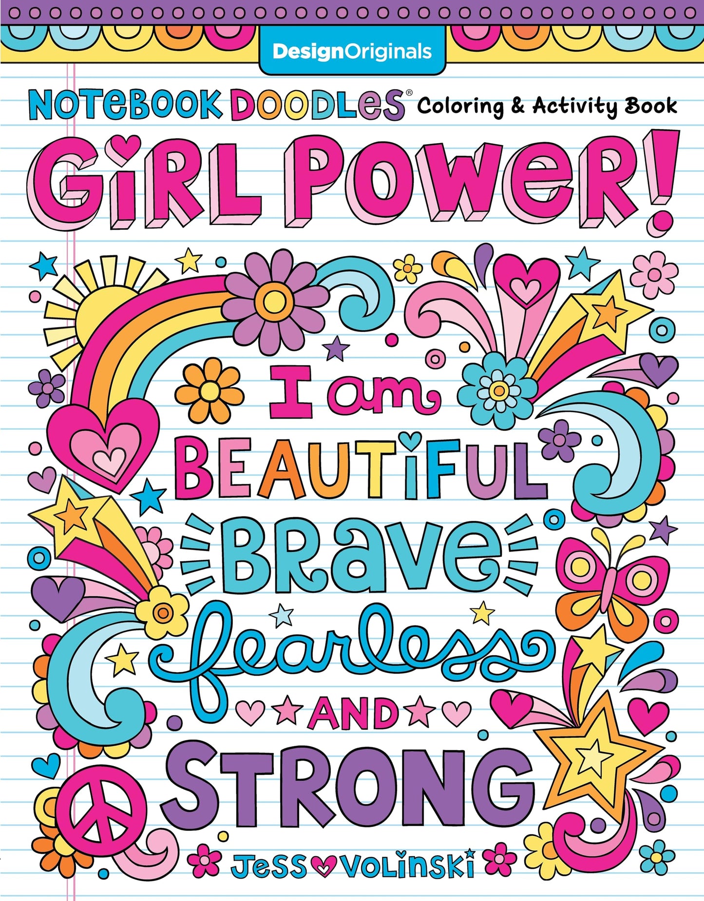 Notebook Doodles Girl Power! Coloring & Activity Book (Design Originals) 32 Inspiring, Beginner-Friendly Art Activities to Boost Confidence & Self-Esteem in Tweens, on High-Quality Perforated Paper