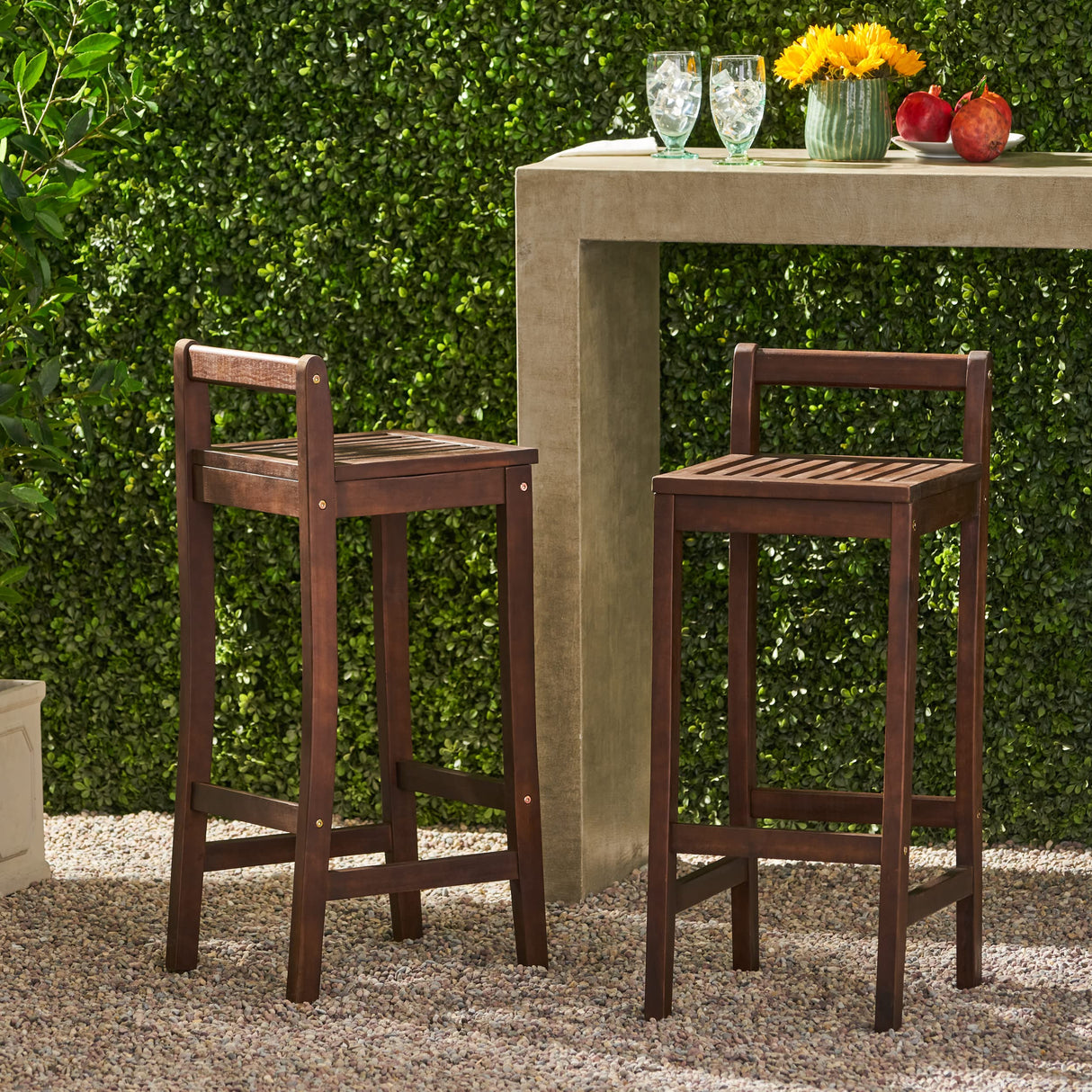 Christopher Knight Home Riviera Wood Barstool, Rich Mahogany Christopher Knight Home