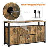 Yaheetech TV Stand for 65 Inch TV, Farmhouse Entertainment Center with Storage, Wood Tall TV Stands for Living Room with Sliding Barn Doors, Rustic Brown Yaheetech