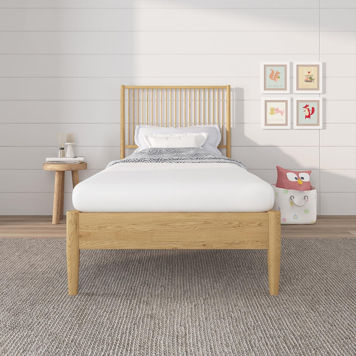 NapQueen 5 Inch, Twin Mattress, Memory Foam White Mattress - Medium Feel - CertiPUR-US Certified - Twin Bed Mattress in a Box, Breathable Soft Fabric Cover NapQueen