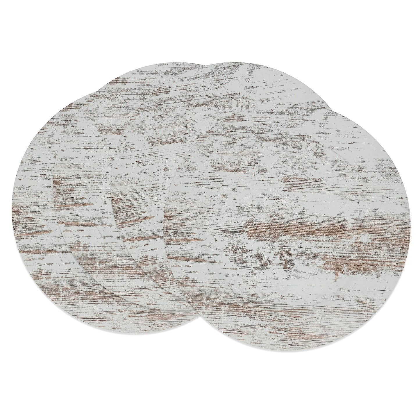 Woodland-Inspired Faux Wood Charger Plate (Set of 4) - WoodArtSupply