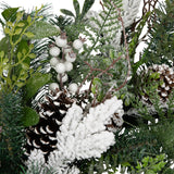 Northlight Real Touch™ Frosted Pinecones and Berries Christmas Wreath - 36" - Unlit Northlight