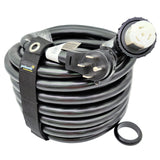 Parkworld RV 50A Shore Power Extension Cord Adapter, 50amp Camper Plug 14-50P to SS2-50R Marine Twist Lock Receptacle (75FT) Parkworld