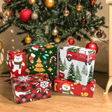 OHOME Christmas Wrapping Paper - Jumbo Sheets 29" x 42" | Gift Bags | Red, Green and White Tissue Paper - Xmas Decorations, Gifts for Kids Men Women | Party Favors OHOME