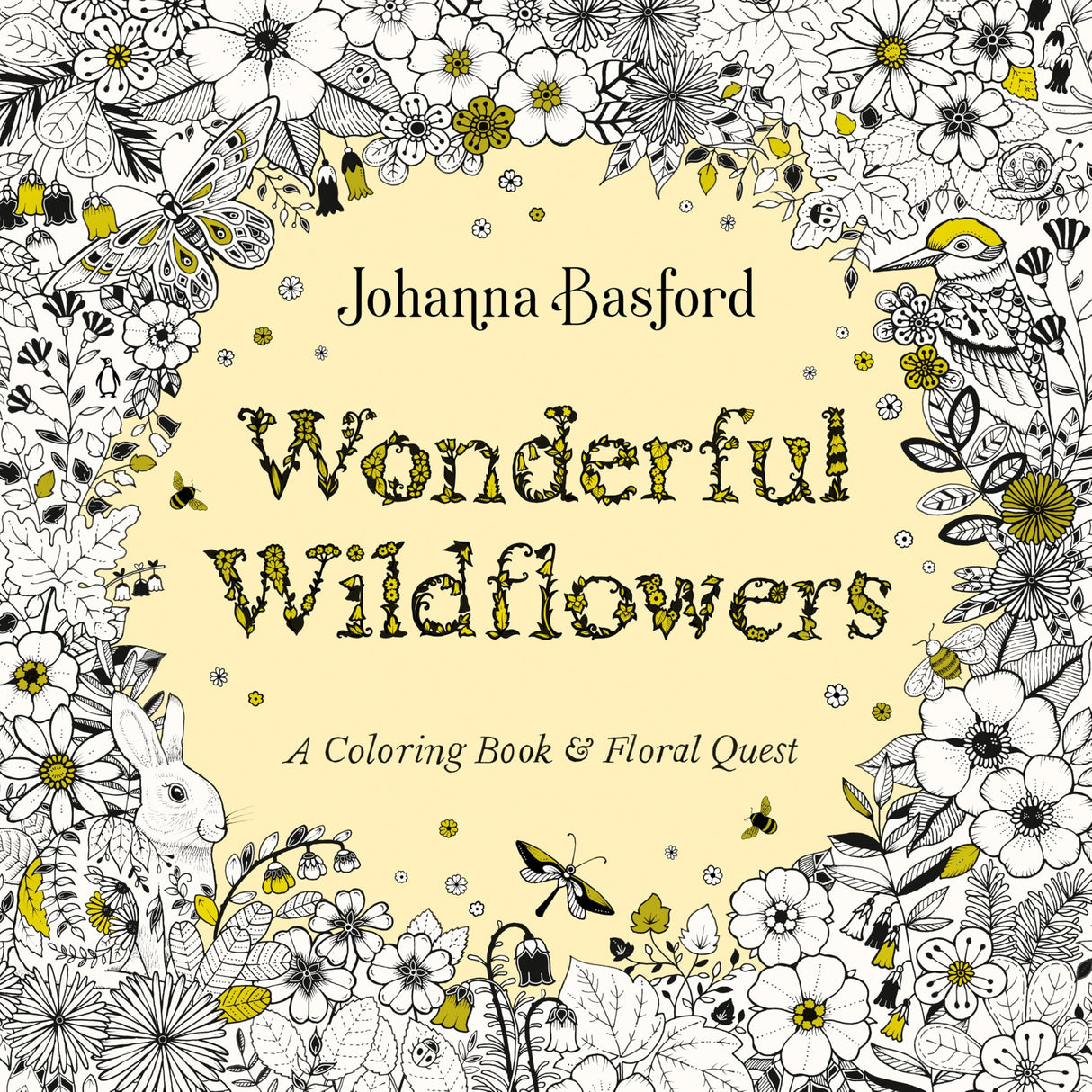 Wonderful Wildflowers: A Coloring Book and Floral Quest WoodArtSupply