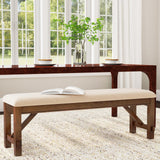 Powell Company Kraven Dining Bench, Hazelnut 60"L x 16"W x 20.25"H Powell