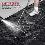 Partol Garage Floor Containment Mat Non-Slip Garage Floor Mat Heavy Duty Waterproof Garage Mat Floor Protection from Sand, Snow, Rain and Mud for Cars (8.6 x 20ft) PARTOL