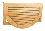 Safavieh PAT7045A Outdoor Collection Owens Natural teak wood Balcony Hanging Half Table SAFAVIEH
