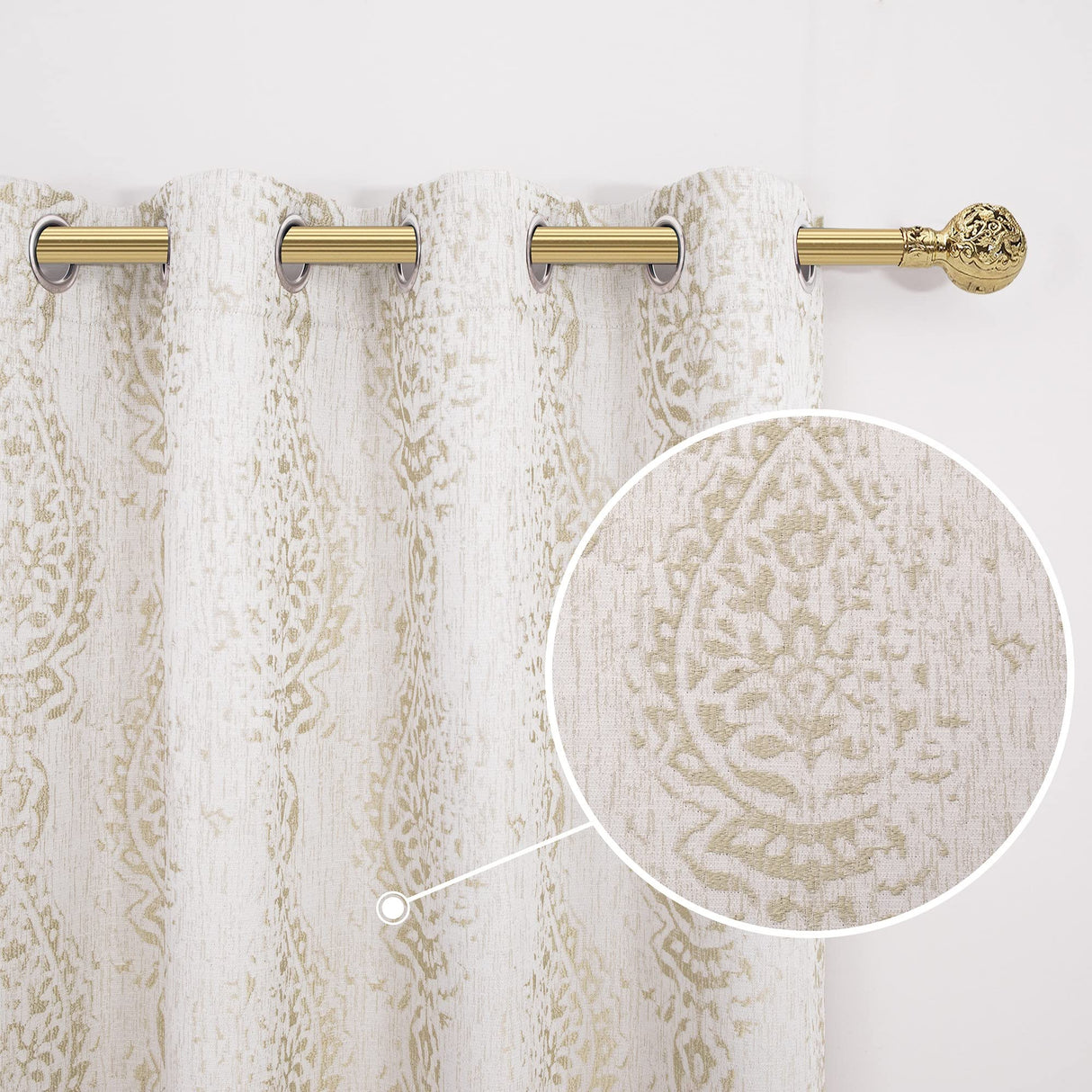 Mrs.Naturall 108 Inch Extra Long Curtains for Living Room,50% Blackout Custom Made Hotel Curtains for Family Room Windows,Taupe Grey Mrs.Naturall