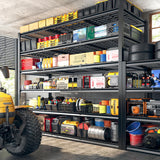 REIBII 60" W Garage Shelving 3500LBS Storage Shelves, 6 Tier Metal Shelves Adjustable Shelving Units and Storage Rack for Warehouse Commercial Pantry Garage Shelves, 60" W x 84" H x 24" D REIBII