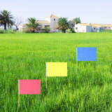 20 Pack Small Solid Color Flag, Mini Marking Flags on Sticks Blank Sublimation Flags Yellow Green Blue Red Flags DIY Graffiti Flags Kids Birthday Party Supplies for Parades Festival Events Celebration Sliverdew